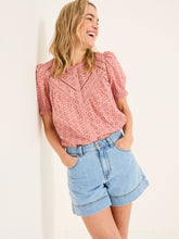 Bonnie Rose Pink Broderie Blouse