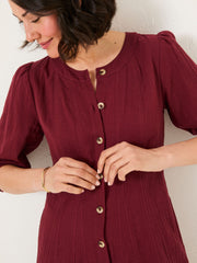 Anais Burgundy Red Dress