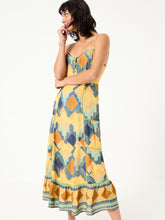 Mae Multi Abstract Midi Dress