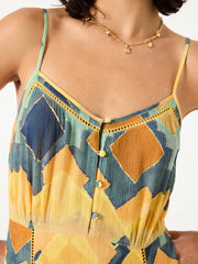 Mae Multi Abstract Midi Dress