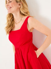 Maria Red Midi Dress