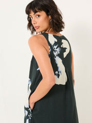 Iris Navy Floral Placement Dress