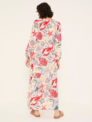 Noelle Ivory Sea Scene Maxi Dress