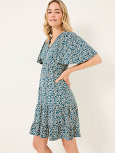 Grace Teal Blue Shibori Jersey Dress