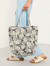 Astrid Black Shell Print Tote Bag