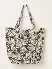 Astrid Black Shell Print Tote Bag