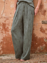 Kingston Jade Green Printed Satin Trousers