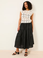 Clover Ivory Crochet Top