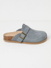 Elda Blue Suede Clogs