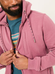 Brooke Heather Purple Zip Through Hoodie