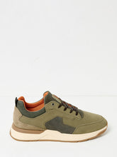 Ace Khaki Green Leather Trainer