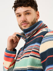 Blue Stripe Fleece Half Zip