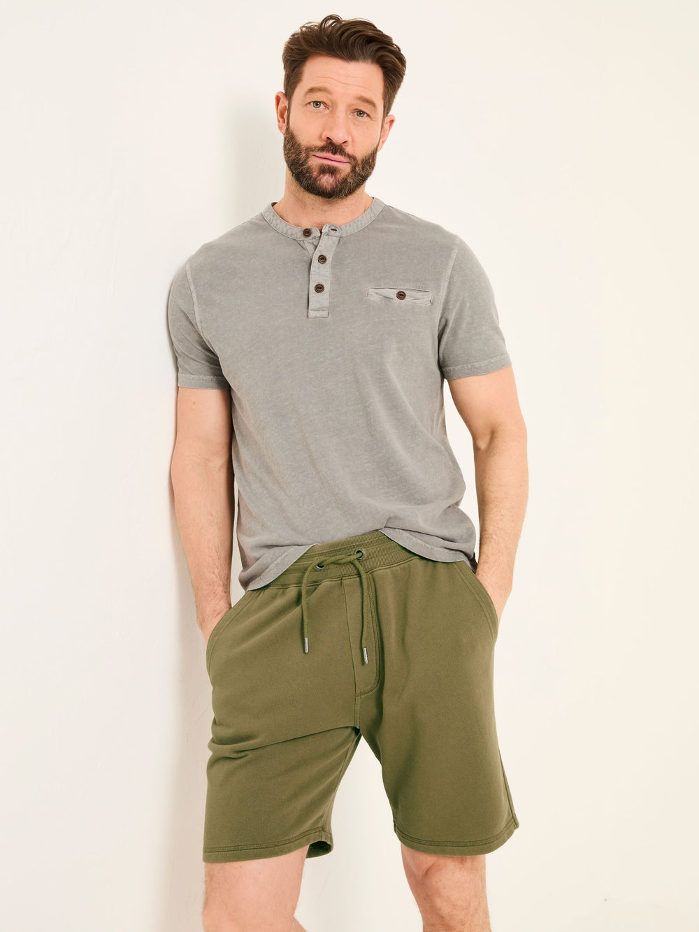 Cambourne Khaki Green Sweat Short