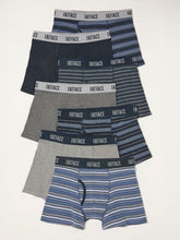 Grey & Blue Stripe Classic Boxers 7 Pack