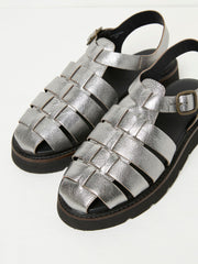 Silver Elodie Fisherman Sandals
