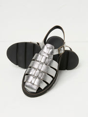 Silver Elodie Fisherman Sandals