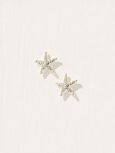 Silver Tone Starfish Stud Earrings