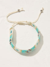 Turquoise Blue Woven Bracelet