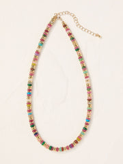 Multi Bright Beaded Necklace