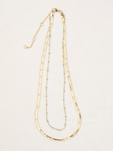 Gold Tone Double Layered Necklace