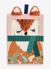 Orange Fox Socks In Box