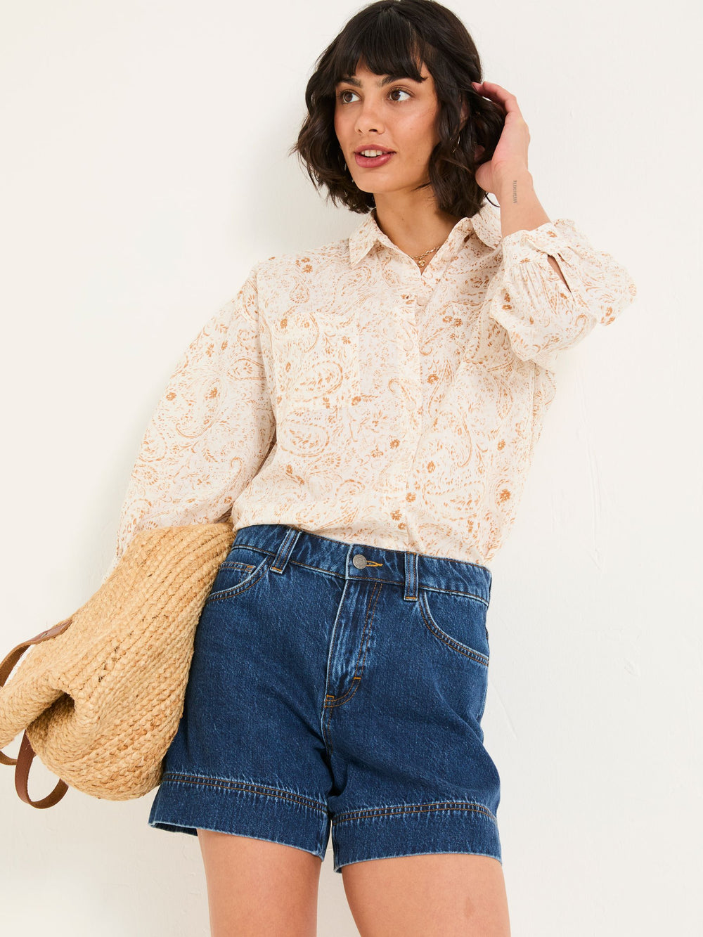 Whitney Ivory Paisley Shirt
