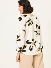 Channon Multi Floral Placement Blouse