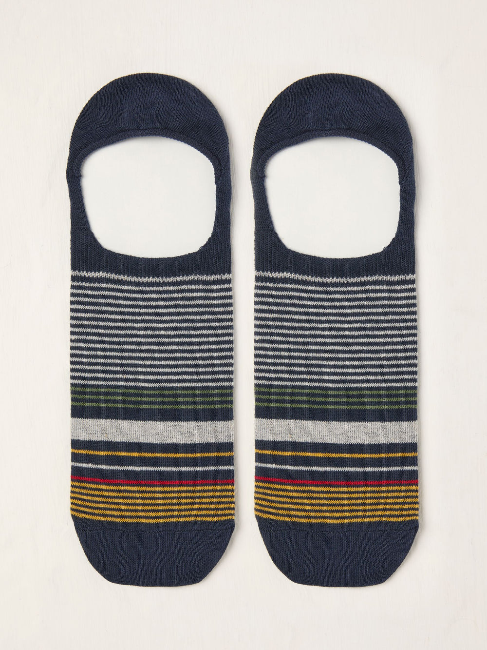 Blue Stripe Footsie Socks