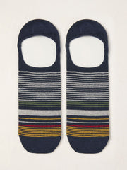 Blue Stripe Footsie Socks
