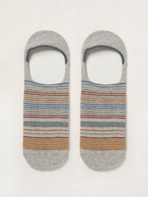 Grey Stripe Footsie Socks