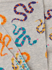 Grey Snake Men's Socks