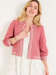 Zoe Pink Embroidered Jacket