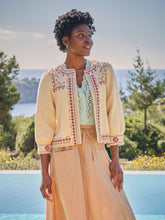Zoe Ivory Embroidered Jacket