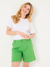 Nell Green Linen Shorts