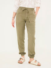 Lyme Khaki Green Cuffed Joggers