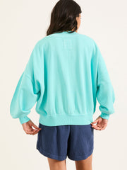 Lara Blue Crew Sweatshirt