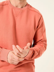 Otterton Orange Crew Neck Sweatshirt