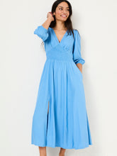Bright Blue Rene Textured Midi Dress