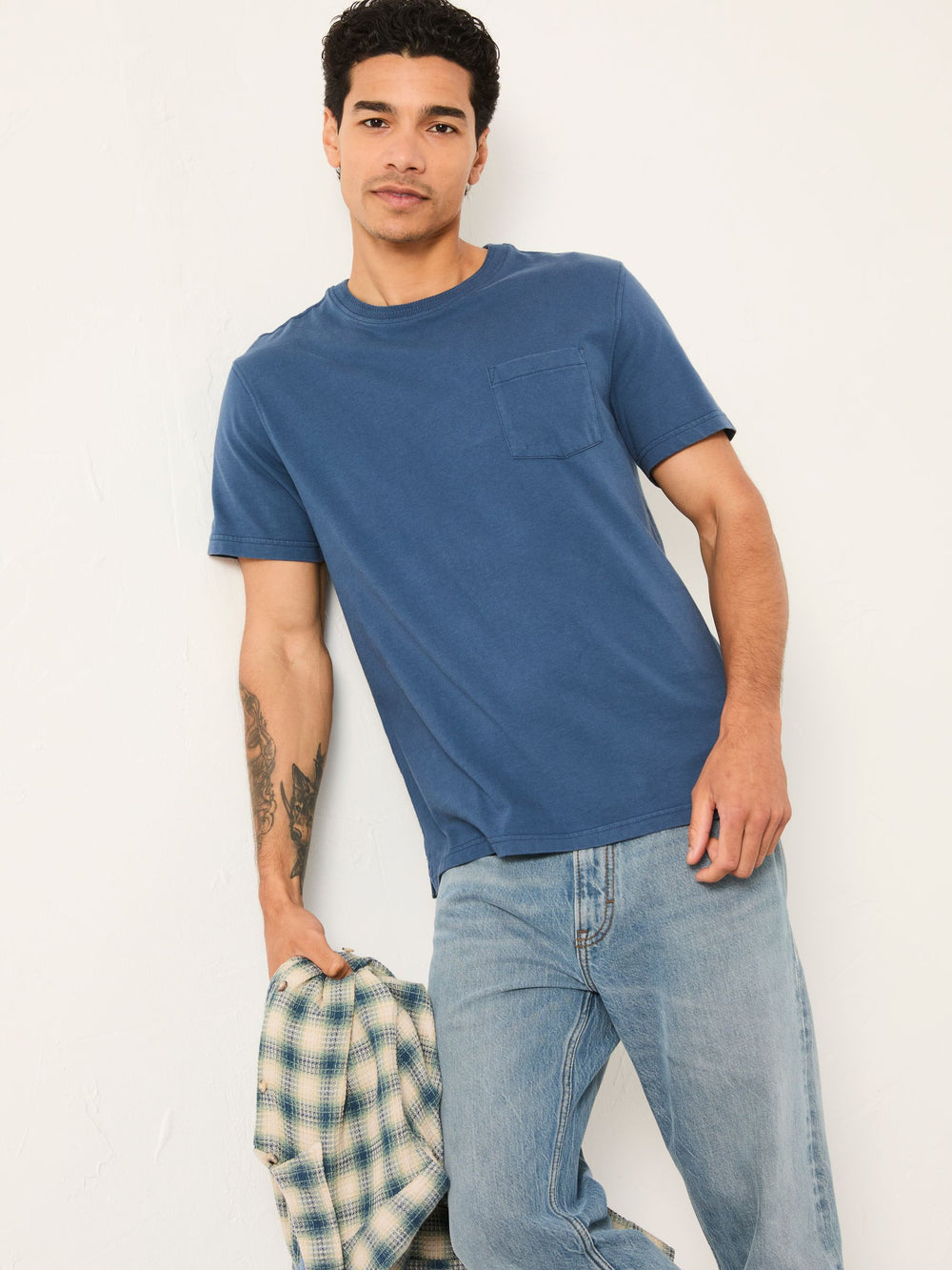 Cove French Navy Pocket Tshirt