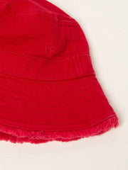 Red Brisbane Bucket 100% Cotton Hat