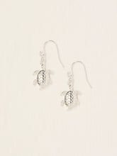 Gold Tone Turtle Drop Earrings