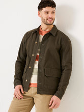 Khaki Green Washed Canvas Garment Dye Chore Jacket