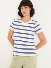 Natalie Ivory Short Sleeve Stripe T Shirt