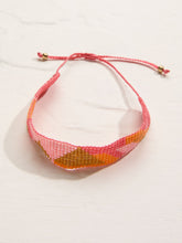 Orange Adjustable Woven Bracelet
