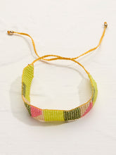 Yellow Adjustable Woven Bracelet
