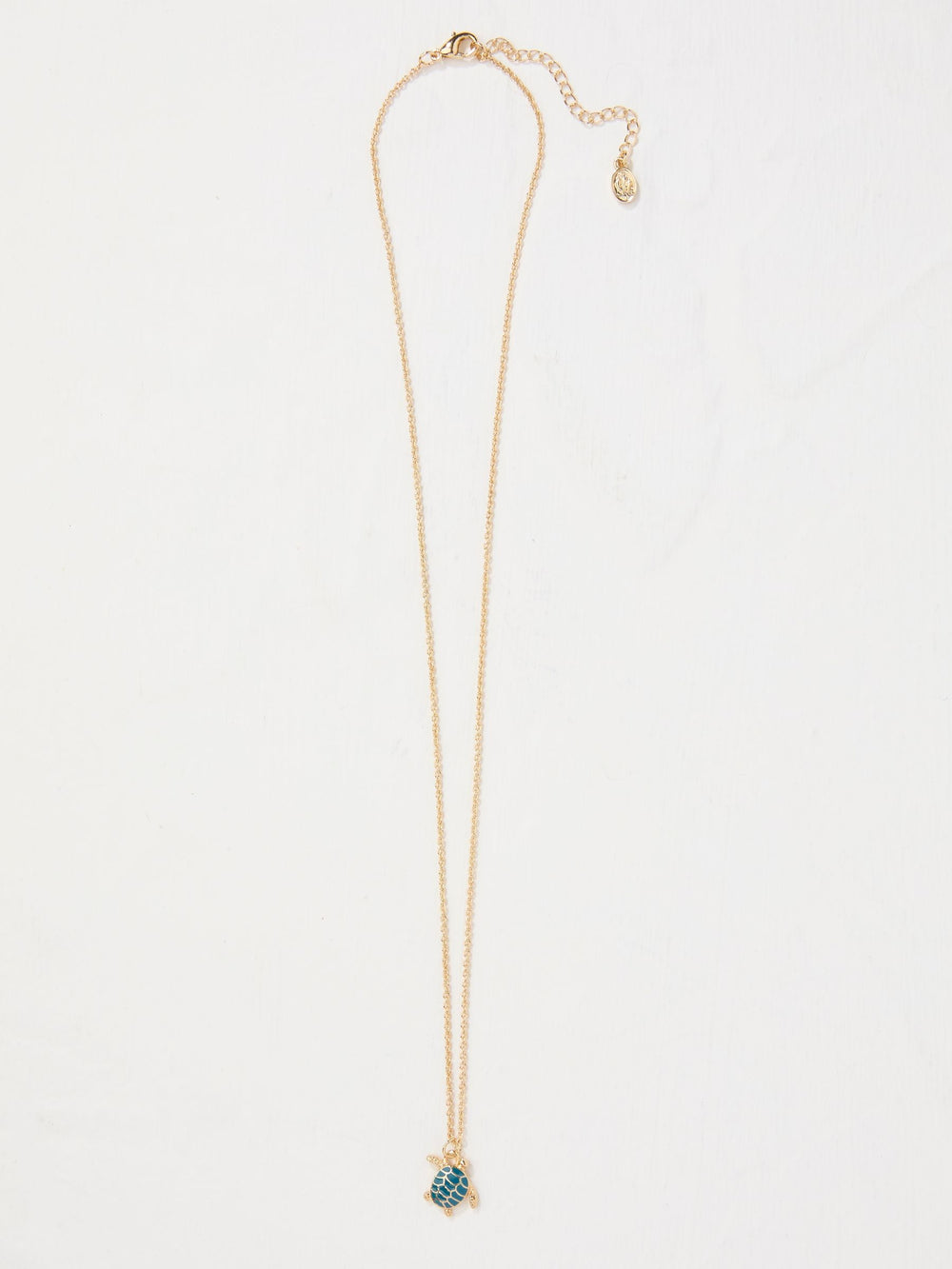 Gold Tone Turtle Necklace