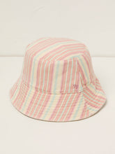 Pink Striped Bucket 100% Cotton Hat