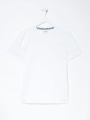 Lulworth White 100% Cotton Crew T-Shirt