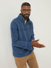 Blue Half Neck Sweatshirt