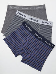 Blue Seagrove Stripe Classic Boxers 3 Pack